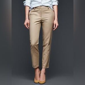 GAP Tan Slim Cropped Pants